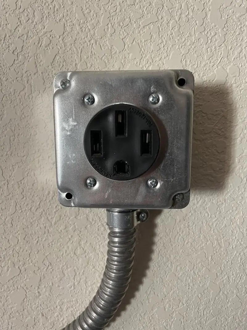 NEMA 14-50 outlet installed for Smart Home Electrical in Clive